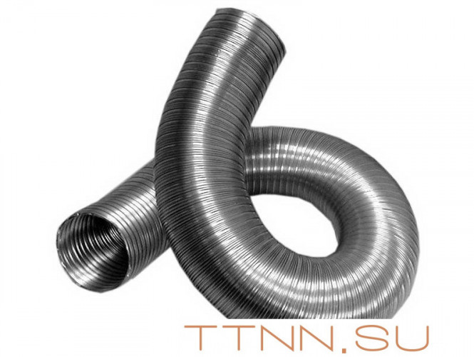 Газоход гофрированный d 110 мм (1.5м) из нержавеющей стали