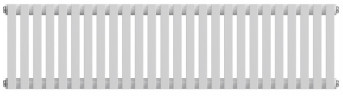 Стальной трубчатый радиатор 2-колончатый Royal Thermo Shift Q30 C2030 - 26 секц. RAL9016, боковое 1/2