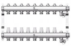 Коллектор для отопления Wester 1"-3/4 в сборе на 8 выходов с 2 заглушками