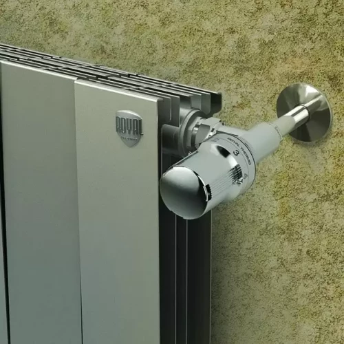 Биметаллический радиатор отопления Royal Thermo PianoForte 500 2 секции Silver Satin