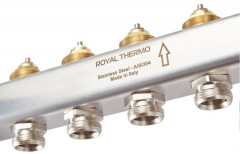 Для отопления Royal Thermo 1" ВР-3/4" НР, 4 выхода, нерж. (RTE 51.104)