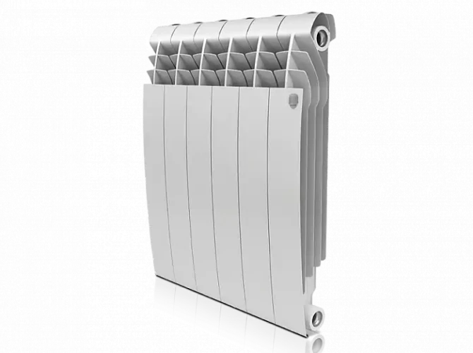 Биметаллический радиатор отопления Royal Thermo BiLiner 500 6 секций Bianco Traffico